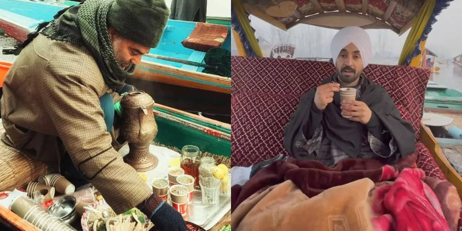 Diljit Dosanjh Finds ‘Sukoon’ In Kashmir Sipping Mushtaq Bhai’s Famous Kahwa On Dal Lake