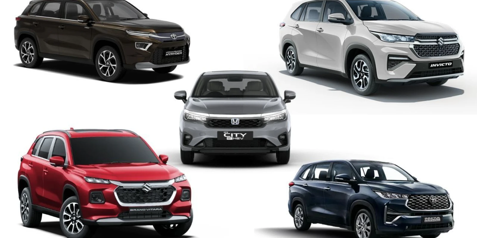 Honda City to Toyota Hyryder: Top 5 Lowest-Priced Hybrid Cars in India