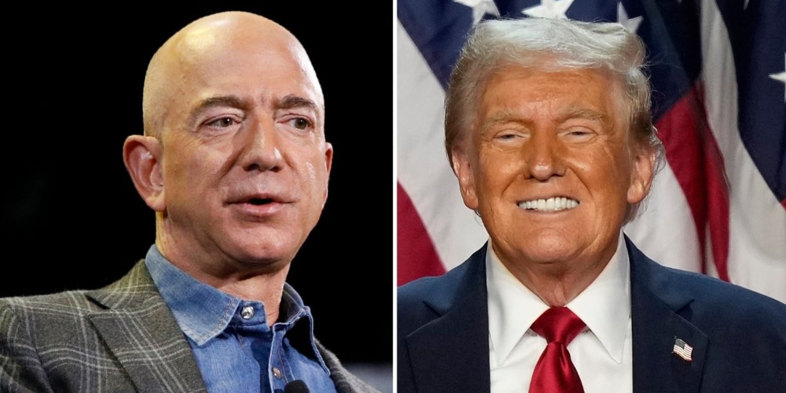 Jeff Bezos seen going to Mar-a-Lago with his fiancée for dinner with Donald Trump