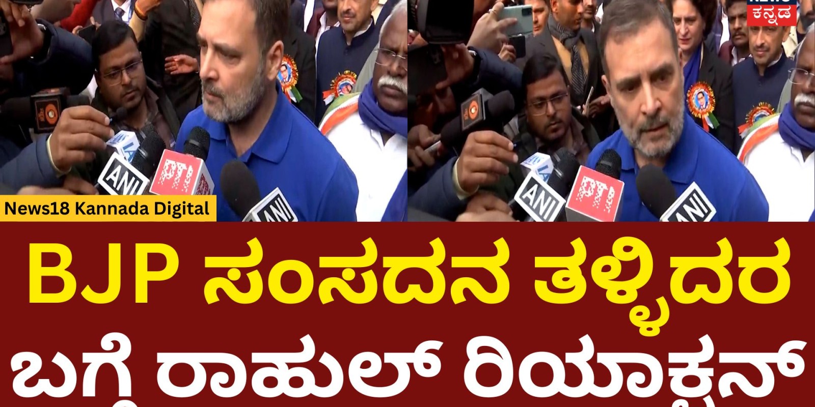 Rahul Gandhi On Pushing BJP MP Prathap Sarangi | ಬಿಜೆಪಿ ಆರೋಪಕ್ಕೆ ರಾಹುಲ್ ತಿರುಗೇಟು | N18V