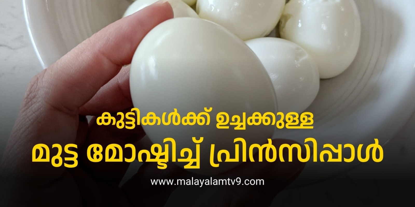 Principal Steals Eggs : കുട്ടികൾക്ക് ഉച്ചക്കുള്ള മുട്ട മോഷ്ടിച്ച് പ്രിൻസിപ്പാൾ, വീഡിയോ വിവാദത്തിൽ