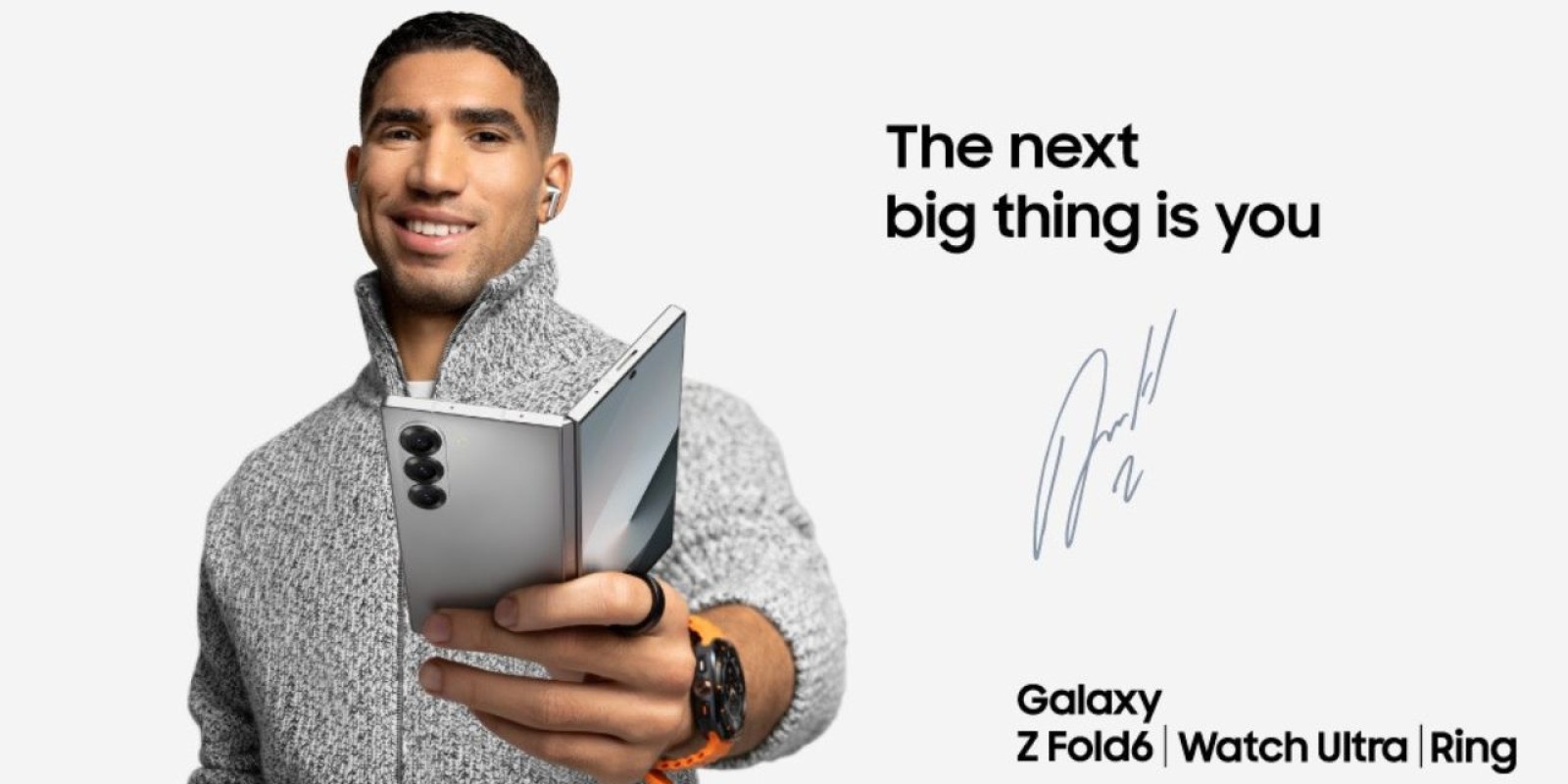 Achraf Hakimi is Samsung MENA's new Galaxy brand ambassador