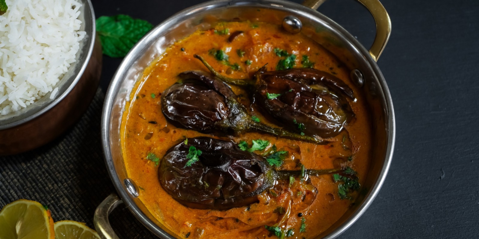 Stuffed Brinjal For Dinner- Andhra Style Gutti Vankaya Curry With Parotta