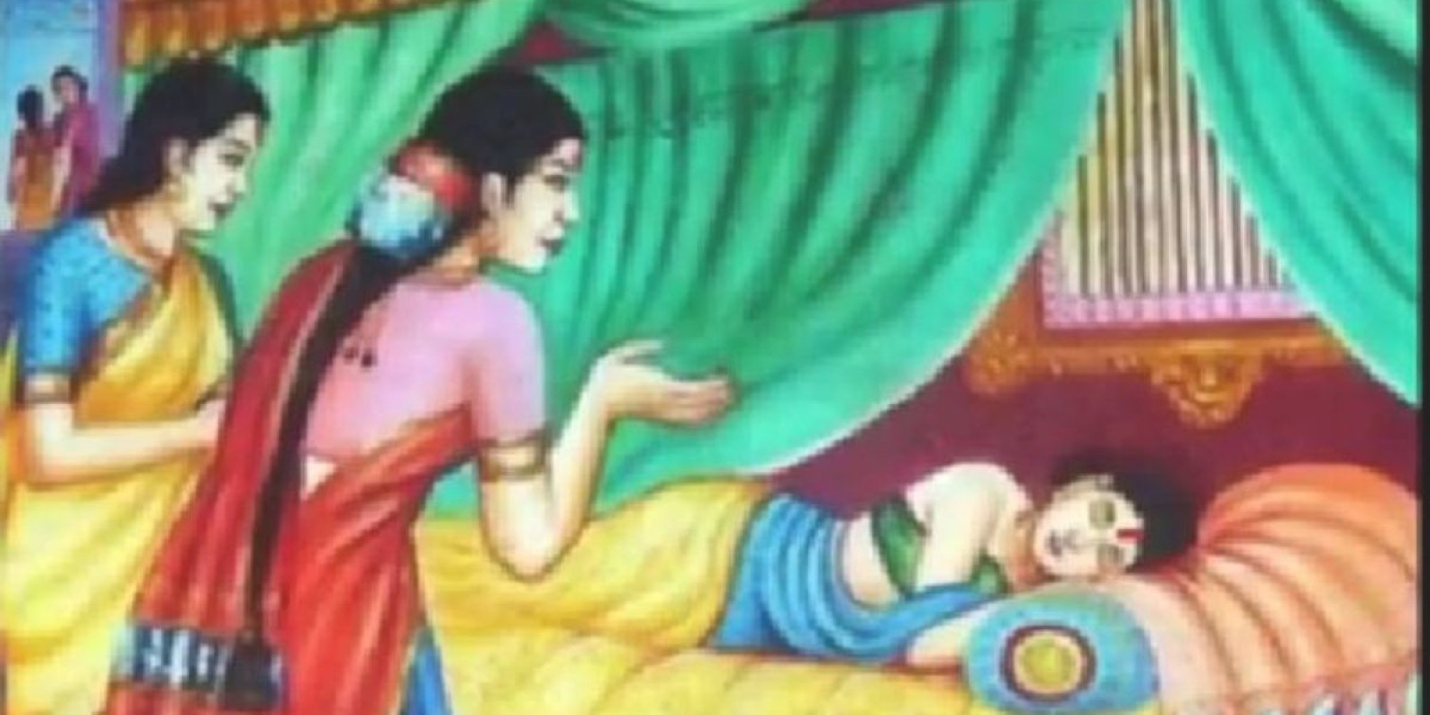 ஆண்டாள் தோழியை எழுப்பும் சிரமம், திருப்பாவை பாடல் விளக்கம்.