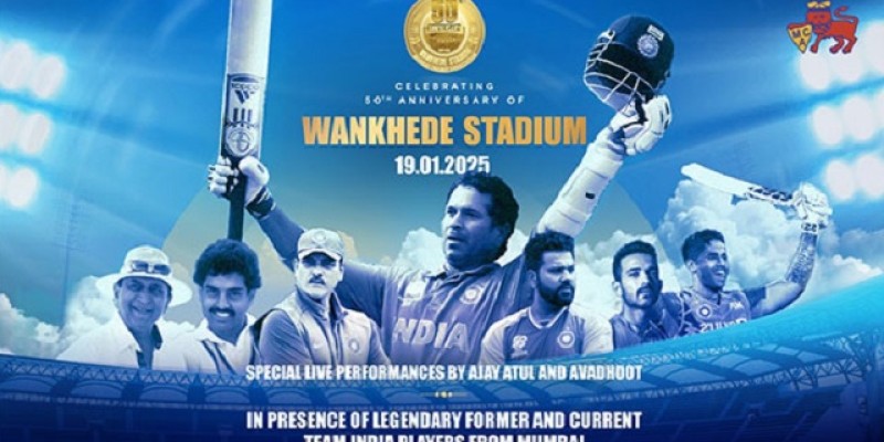 Wankhede Stadium's 50th anniversary celebration with cricket legends