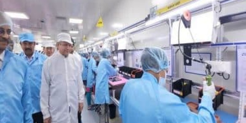 India boosts electronics manufacturing, with new laptop assembly line in Chennai.