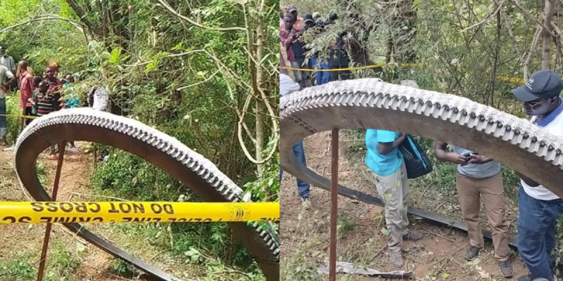 500kg of space junk from a rocket falls in a Kenyan village.