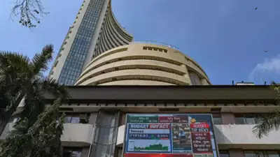 Sensex drops below 75k, lowest in 8 months; global factors impact.