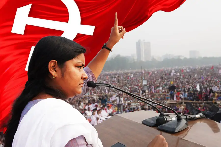 বামেদের ব্রিগেড মঞ্চের নকশা পরিবর্তন, মীনাক্ষীর বক্তব্য নিয়ে অনিশ্চয়তা