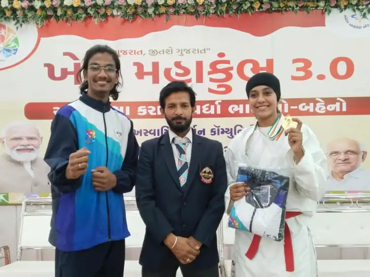 વડોદરાના ઉવેઝ અને શગુફ્તાએ કરાટેમાં ગોલ્ડ મેડલ જીત્યા