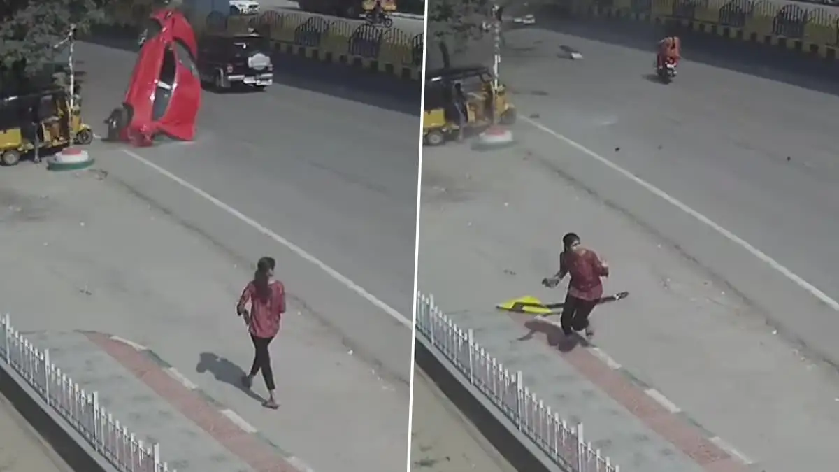 সেতু থেকে গাড়ি পড়ে যাওয়ার ভাইরাল ভিডিও।