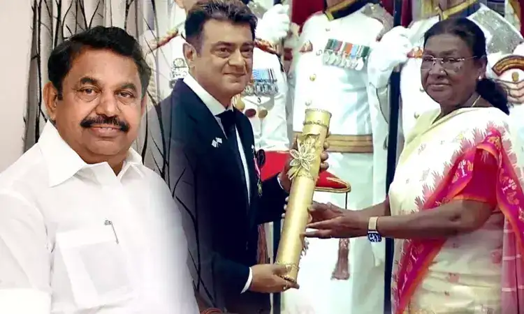 அஜித் குமாருக்கு எடப்பாடி பழனிசாமி பத்மபூஷன் விருது வாழ்த்து தெரிவித்தார்