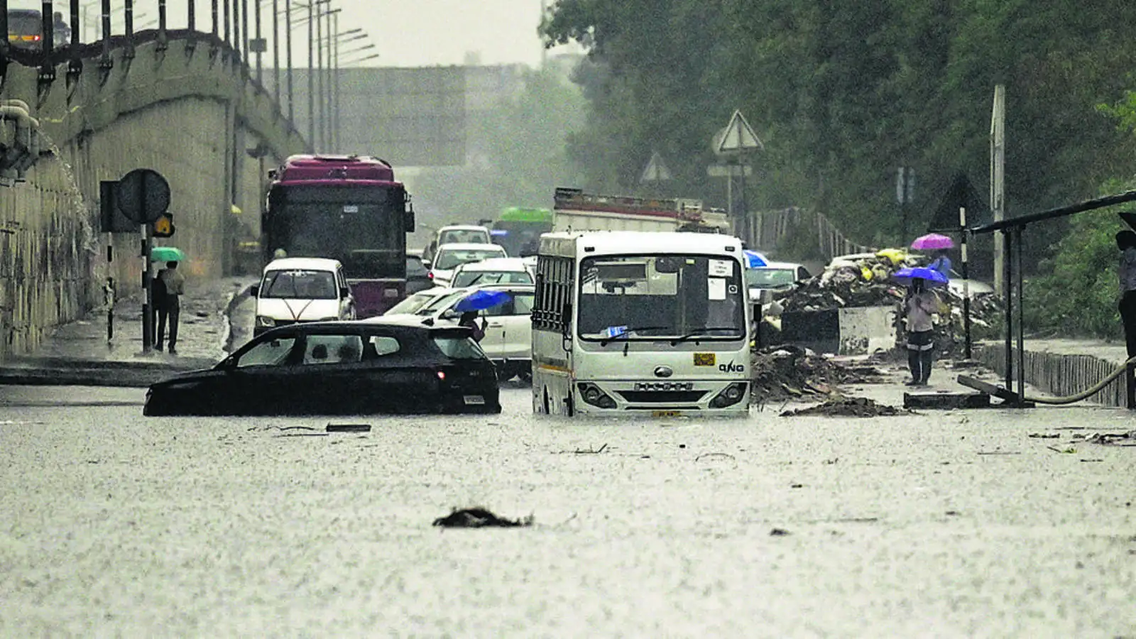 Delhi rain causes wall collapse, electrocution, five fatalities
