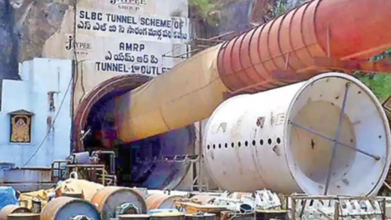 SLBC సొరంగం ప్రమాదం: ఆరుగురు మృతదేహాల కోసం శోధన కొనసాగుతోంది.