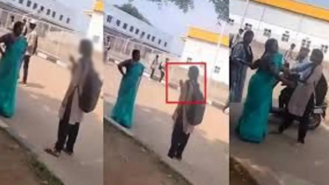 లెక్చరర్‌ను చెప్పుతో కొట్టిన విద్యార్థిని, ఘటనలో ట్విస్ట్