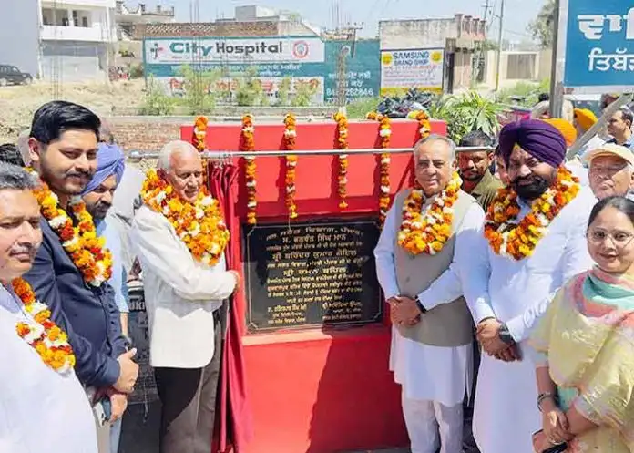 ਨਬੀਪੁਰ ਡਰੇਨ ਨੂੰ ਪੱਕਾ ਕਰਨ ਦੇ ਪ੍ਰਾਜੈਕਟ ਦਾ ਨੀਂਹ ਪੱਥਰ ਰੱਖਿਆ ਗਿਆ