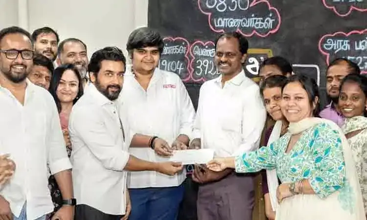 சூர்யாவின் 'ரெட்ரோ' பட லாபம் அகரம் அறக்கட்டளைக்கு நன்கொடை