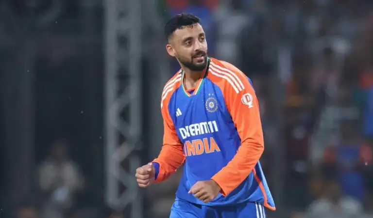 Varun Chakravarthy fined for breaching IPL Code of Conduct.