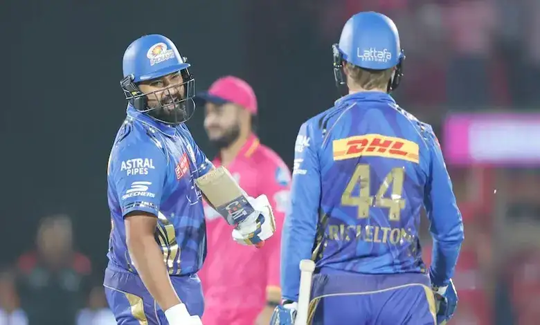 IPL 2025: મુંબઈ ઇન્ડિયન્સે રાજસ્થાન રોયલ્સ સામે 217 રન કર્યા.