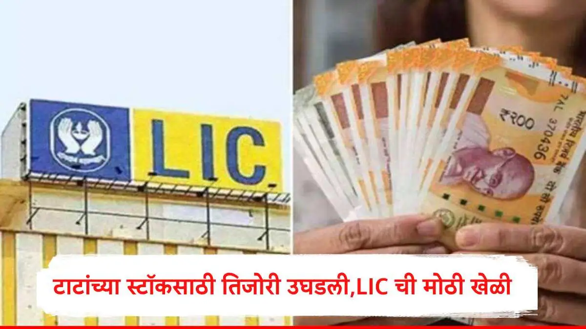 LIC ने टाटा स्टीलचे २५ कोटी शेअर खरेदी केले, शेअर किंमत १४१.०१ रुपये.