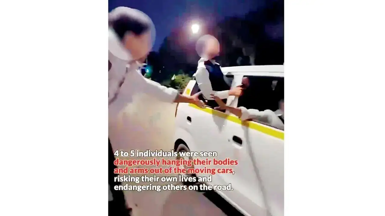 Dangerous and irresponsible car stunts lead to police case.