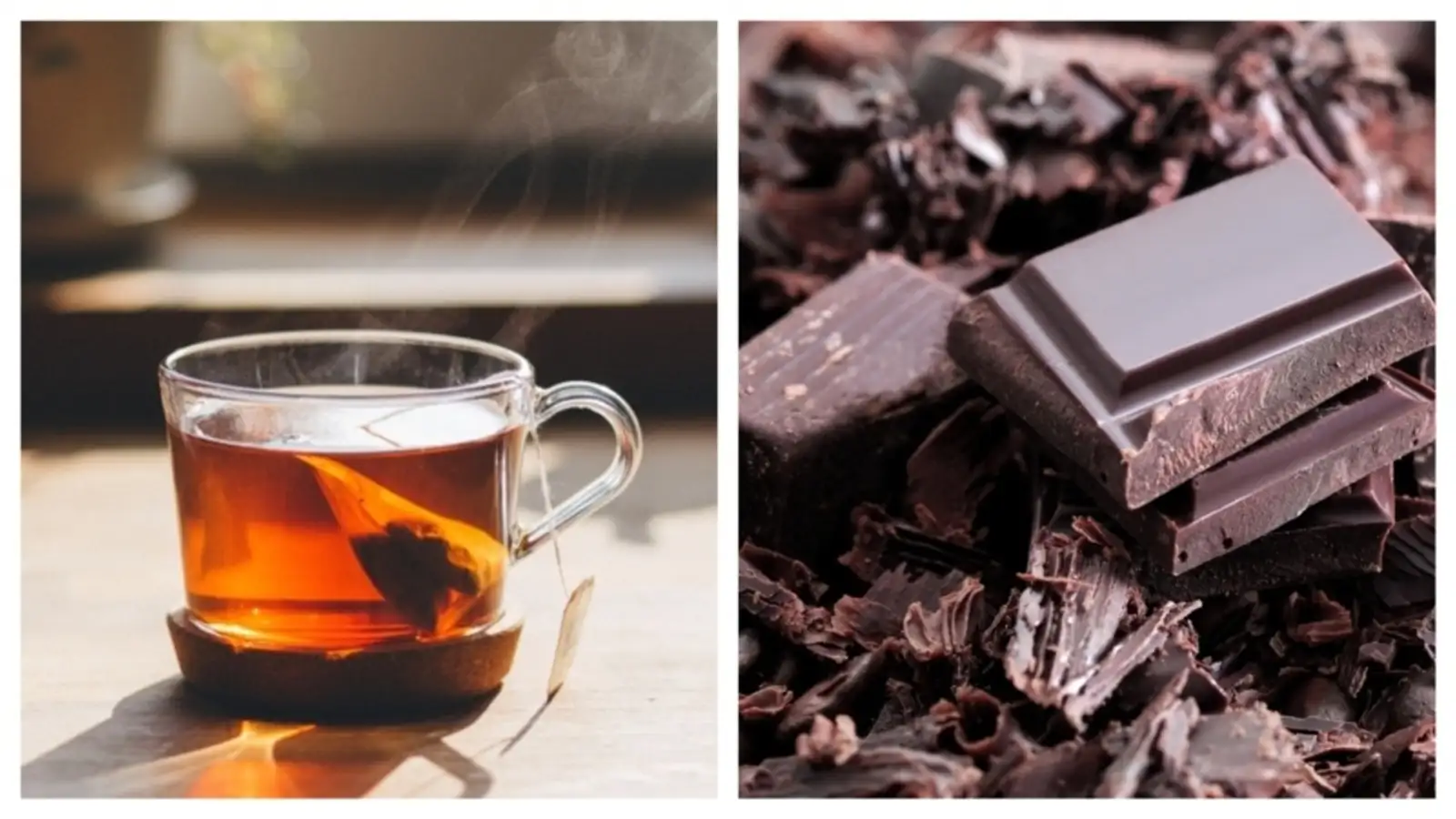Dark chocolate and tea naturally lower high blood pressure, study finds.