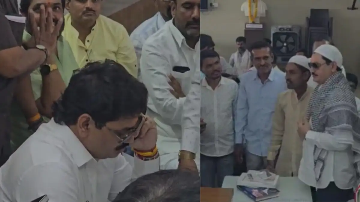 धनंजय मुंडे यांनी परळीत जनता दरबार भरवला आणि मुस्लीम बांधवांना भेटला.