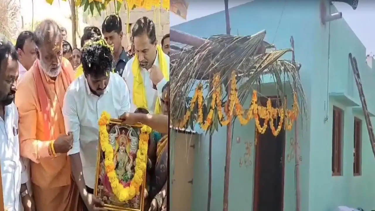 ఆంధ్రప్రదేశ్ ఎమ్మెల్యే నిరుపేద కుటుంబానికి ఇల్లు నిర్మించారు
