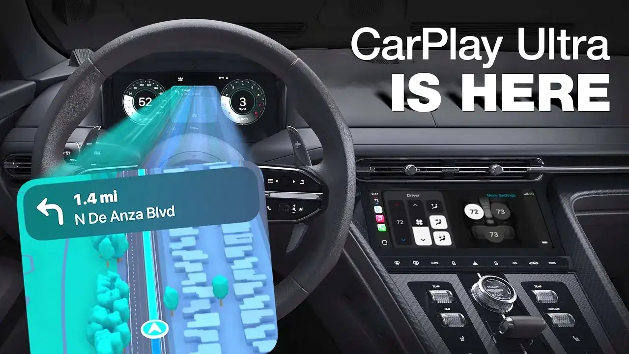 Apple CarPlay Ultra: Enhanced in-car infotainment system.