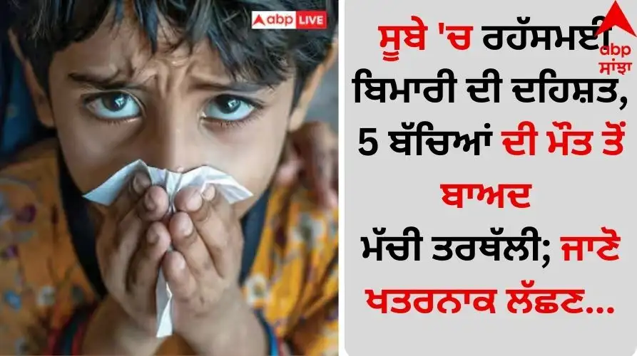 ਝਾਰਖੰਡ: ਰਹੱਸਮਈ ਬਿਮਾਰੀ ਫੈਲੀ, ਪੰਜ ਬੱਚਿਆਂ ਦੀ ਮੌਤ, ਲੱਛਣ