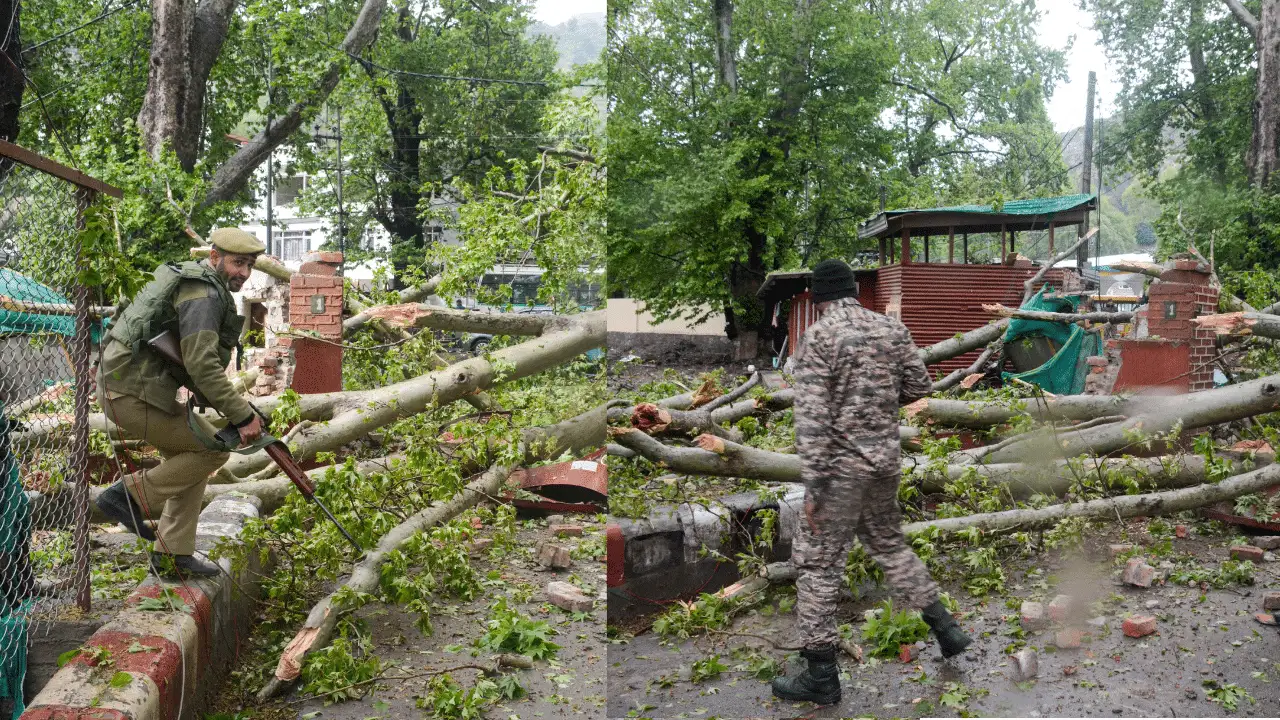 ജമ്മു കശ്മീരിൽ കനത്ത മഴയും മണ്ണിടിച്ചിലും; മരണം മൂന്നായി