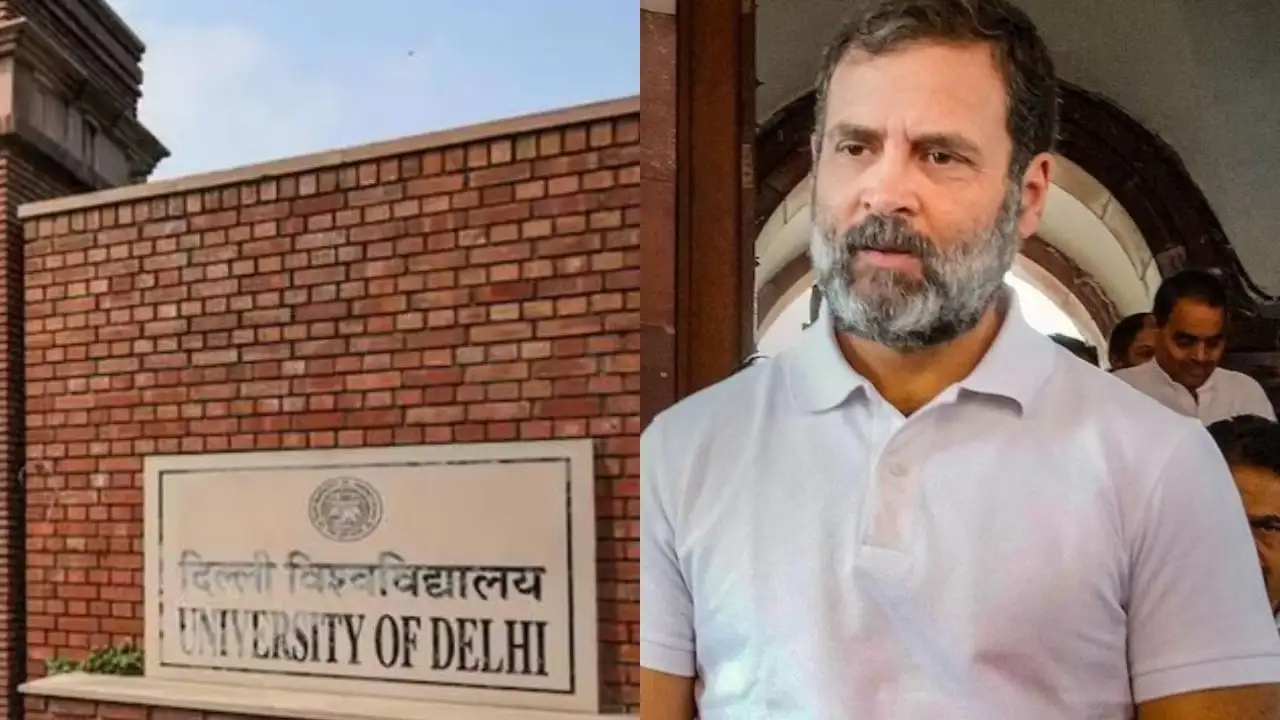 राहुल गांधी के अघोषित दिल्ली विश्वविद्यालय दौरे पर विवाद
