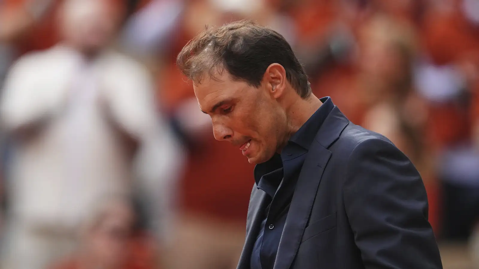 Rafael Nadal receives emotional French Open farewell tribute.