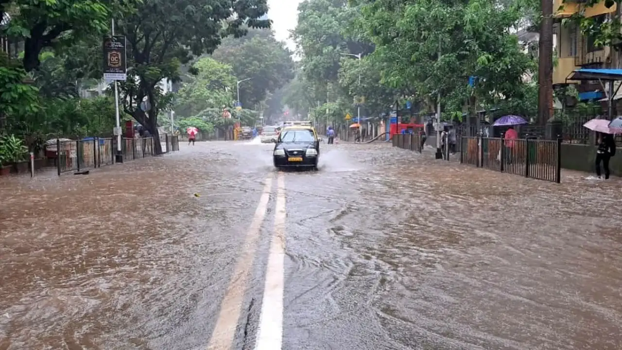 महाराष्ट्रात पावसाचा जोरदार तडाखा, मुंबई आणि ठाण्याला येलो अलर्ट.